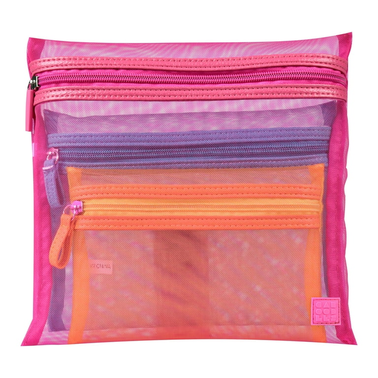 Caboodles Mesh Cosmetic Travel Bag Set Multi