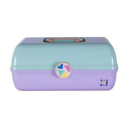 Caboodles CAB56260A On The Go Girl Base Cosmetic Case, Seafoam & Lavender
