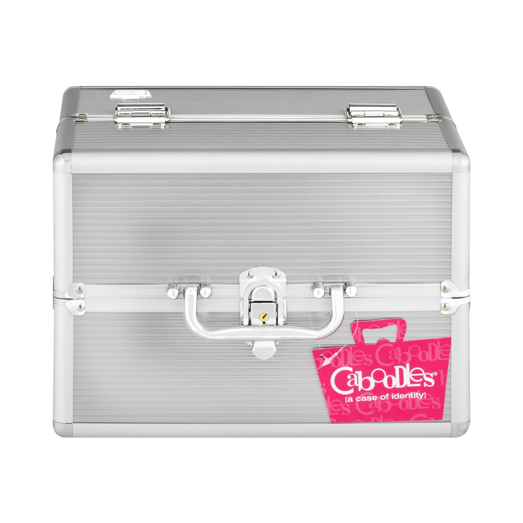 Caboodles Goddess 4 Tray Train Makeup Case, Silver