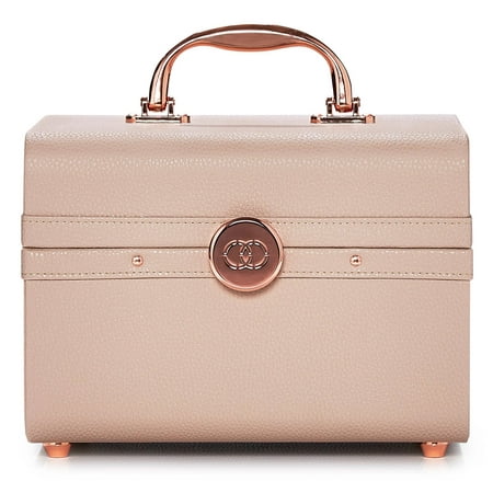 Caboodles Life & Style Cosmetic Train Case, Bone, Small