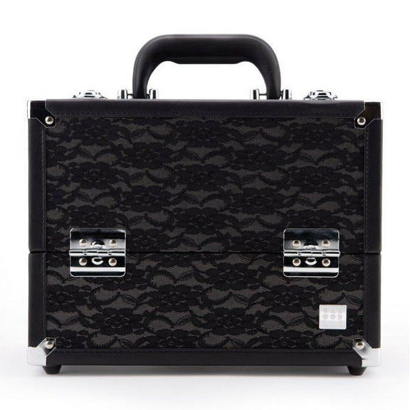 Caboodles Make Me Over Four Tray Train Cosmetic Case, Black