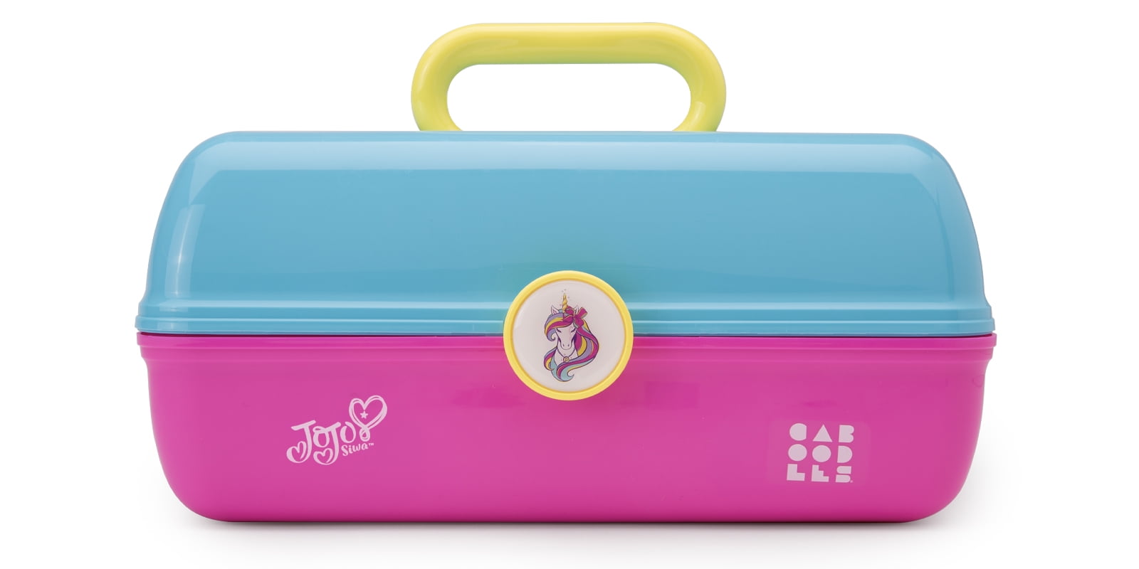 Caboodles On The Go Girl Cosmetic Case Jo Jo Siwa Collection, Blue Over Pink