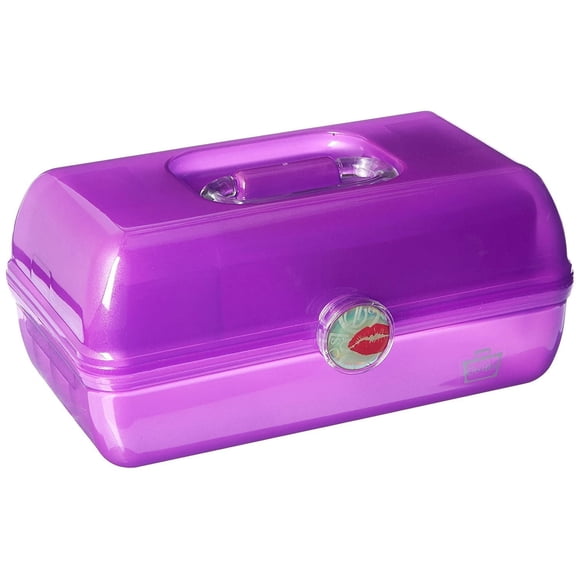 Caboodles Metro Moxie Makeup Case - Adjustable Dividers & Crossbody Strap, 10.63x8x3.5 Inches