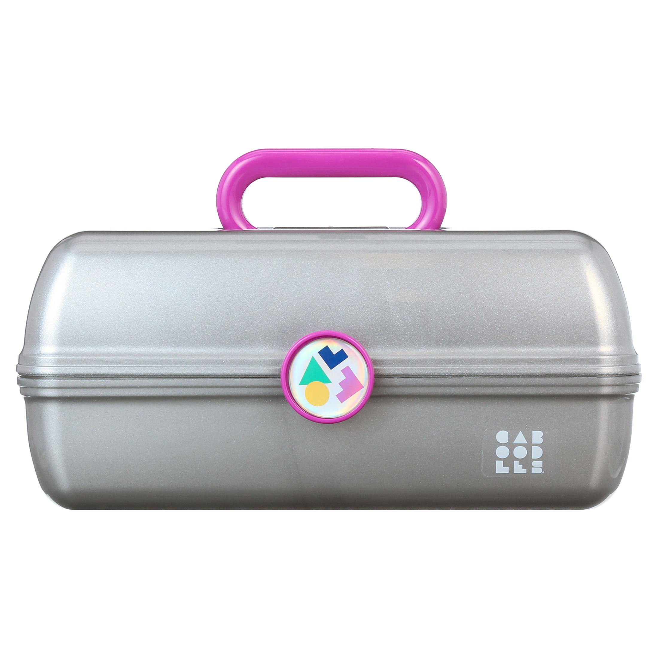 Caboodles On-The-Go Girl Makeup Box, Silver Sparkle