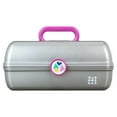 thumbnail interactive-video image 1 of Caboodles On-The-Go Girl Makeup Box, Silver Sparkle, 1 of 7