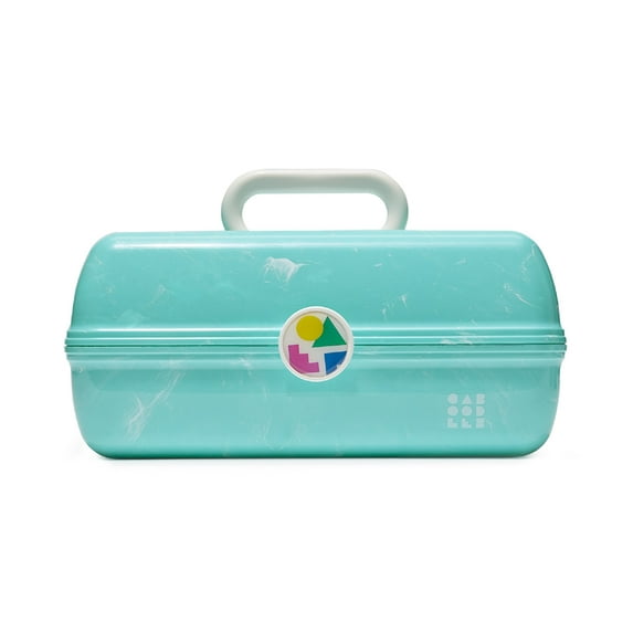 Caboodles On-The-Go Girl Makeup Box, Turquoise on Marble