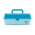 thumbnail image 1 of Caboodles Pretty In Petite Forever Fun Cosmetic Case, Turquoise over Sky, 1 of 3