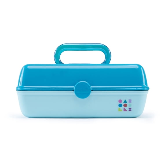 Caboodles Pretty In Petite Forever Fun Cosmetic Case, Turquoise over Sky