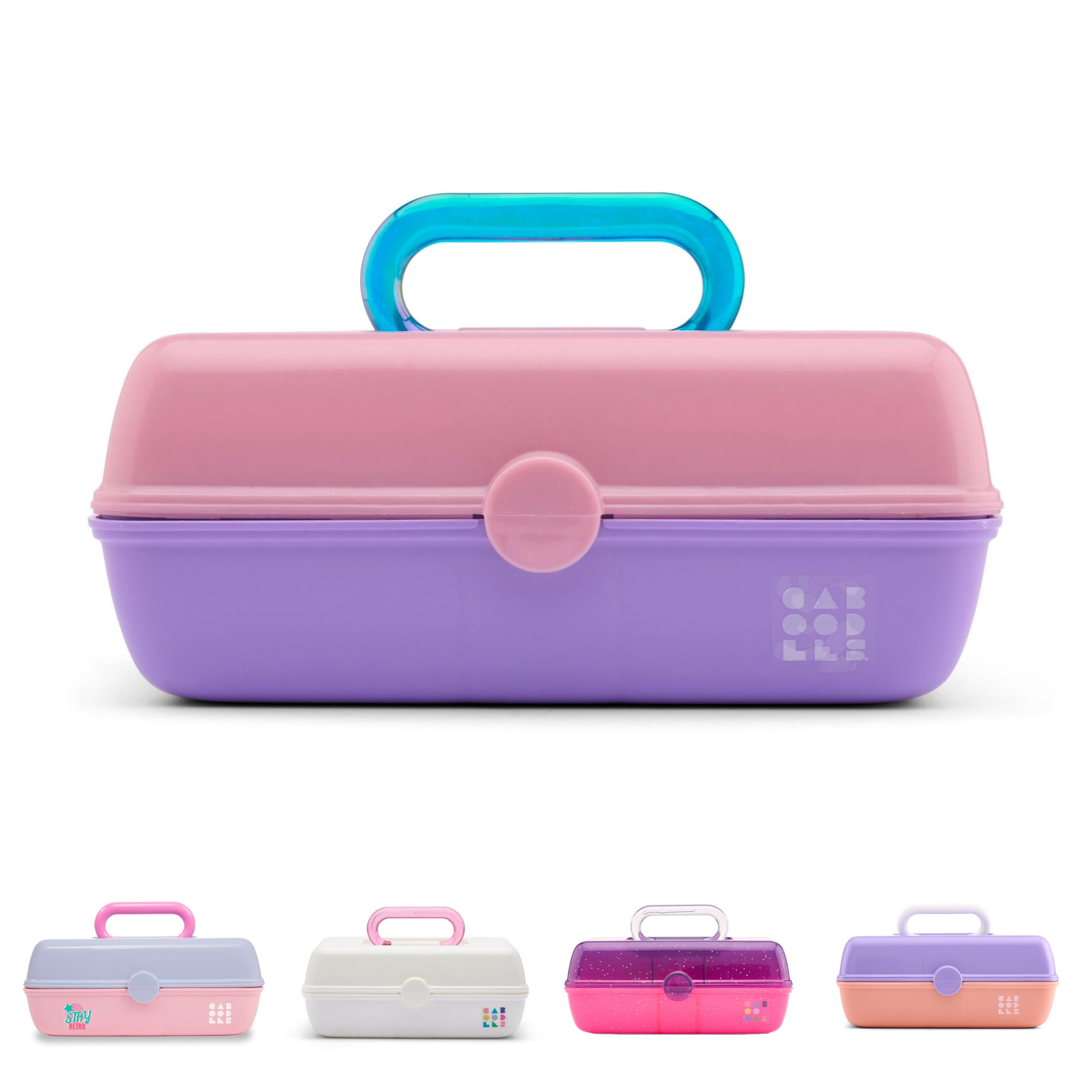 Pink Caboodle Trays Jewelry selling Hair Organizer Plastic Carrying Case Travel