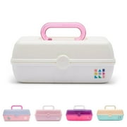 Caboodles Pretty in Petite Makeup Bag Compact Make-up Case - White Plastic