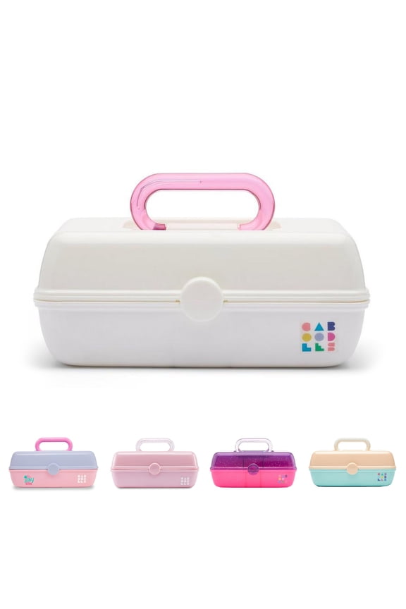 Pretty in Petite Makeup Bag Compact Make-up Case - White (Plastic)