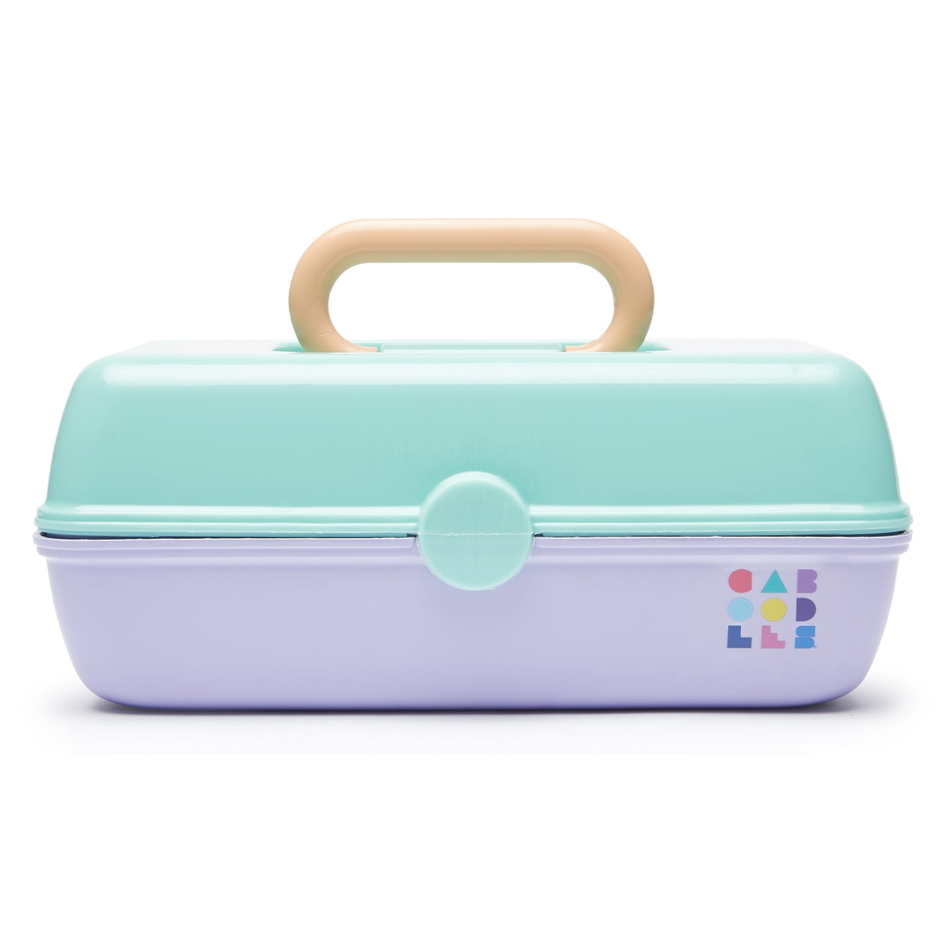 Caboodles Pretty in Petite Makeup Box, TwoTone Seafoam on Lavender