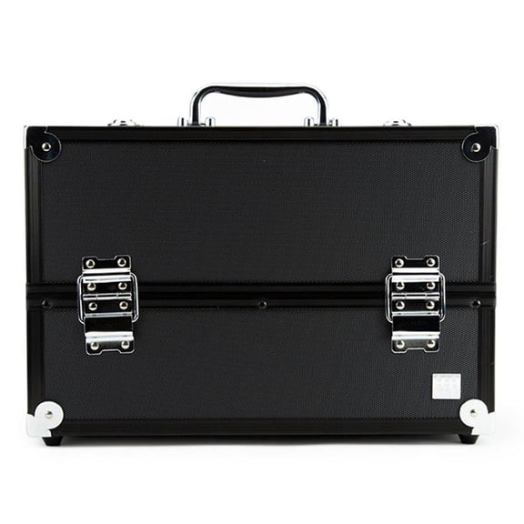 Caboodles Primped & Polished Six Tray Train Cosmetic Case, Black