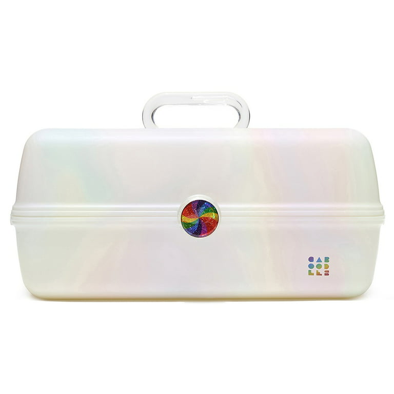 Caboodles Ultimate on-the-Go Girl XL Cosmetic Case, White Opal