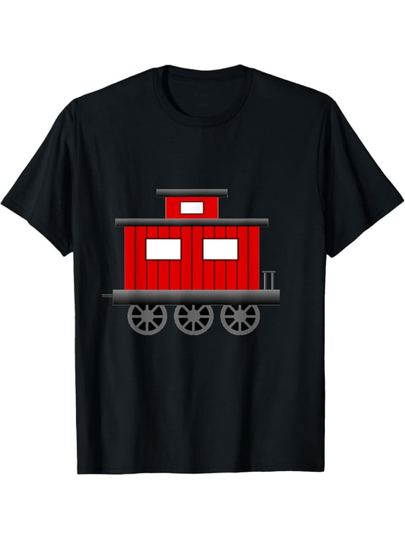 Caboose Train Transportation Railroad T-Shirt