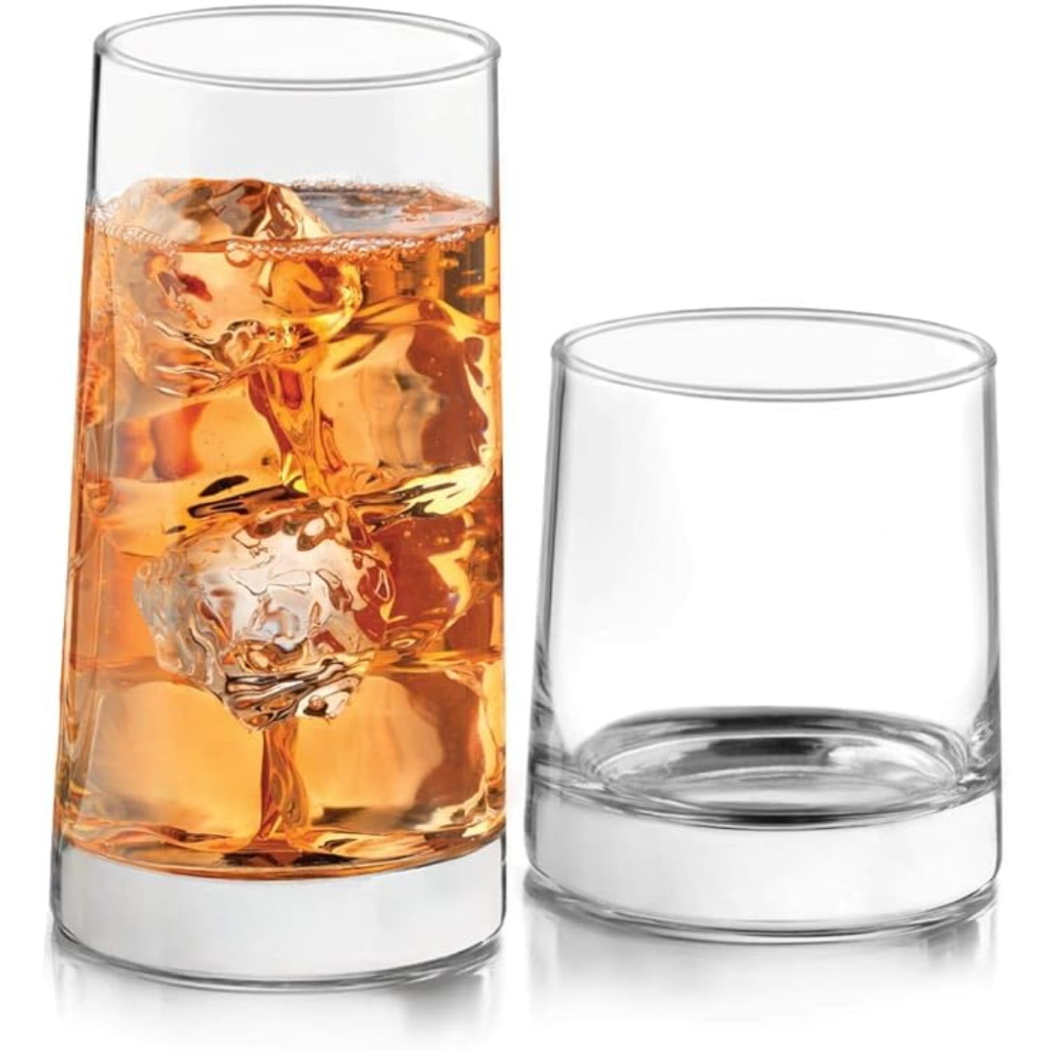 Libbey Cabos 16-Piece Clear Glass Tumbler and Rocks Set