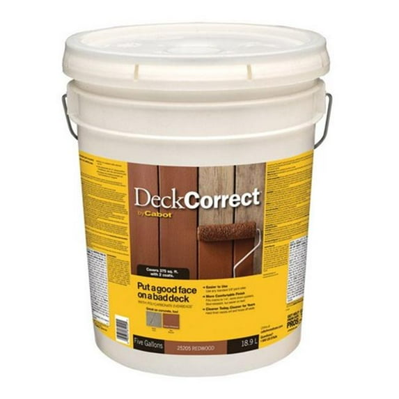 Cabot 05-25205 5 Gallon Redwood Deck Corrector Wood Stain