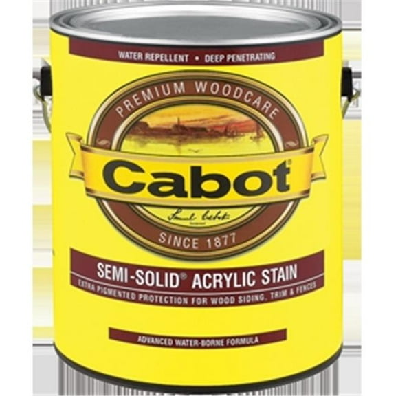 Cabot 1100 Series 1107 Semi-Solid Siding Stain, Natural Flat, Liquid, 1 gal, Can
