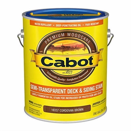 Cabot Semi-Transparent Low VOC Semi-Transparent Cordovan Leather Oil-Based Stain and Sealer 1 gal
