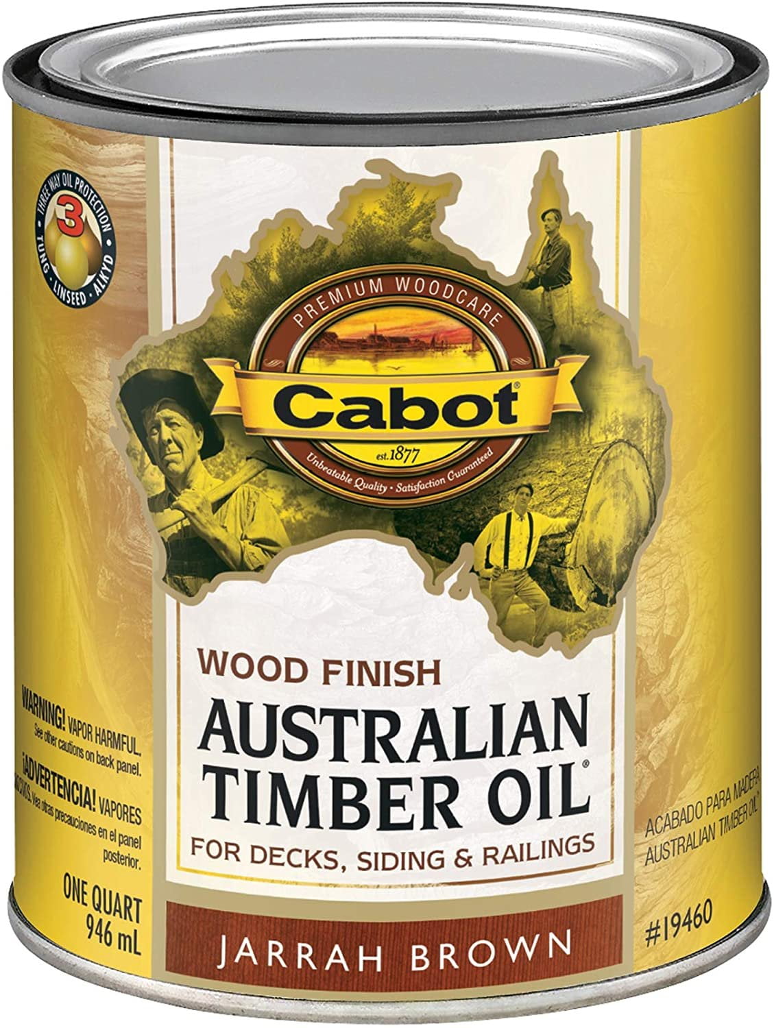 Jarrah Brown 1 Gal Australian Timber Oil for Premium Outdoor Wood