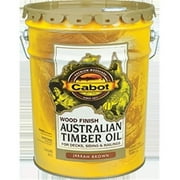 Cabot 140.0019460.008 5 Gallon, Australian Timber Oil Water Reducible Wood Finish, Jarrah Brown