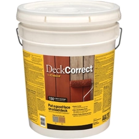 Cabot Creamery Deckcorrect Exterior Stain Tint Base - Durable Acrylic - 5 Gal Multicolor