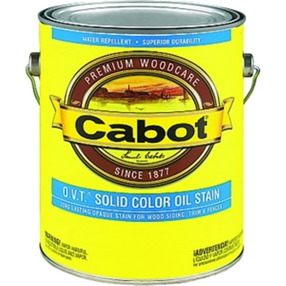 Cabot O.V.T. Solid Oil-Based Exterior Stain - Durable - 1 Gallon Med Base