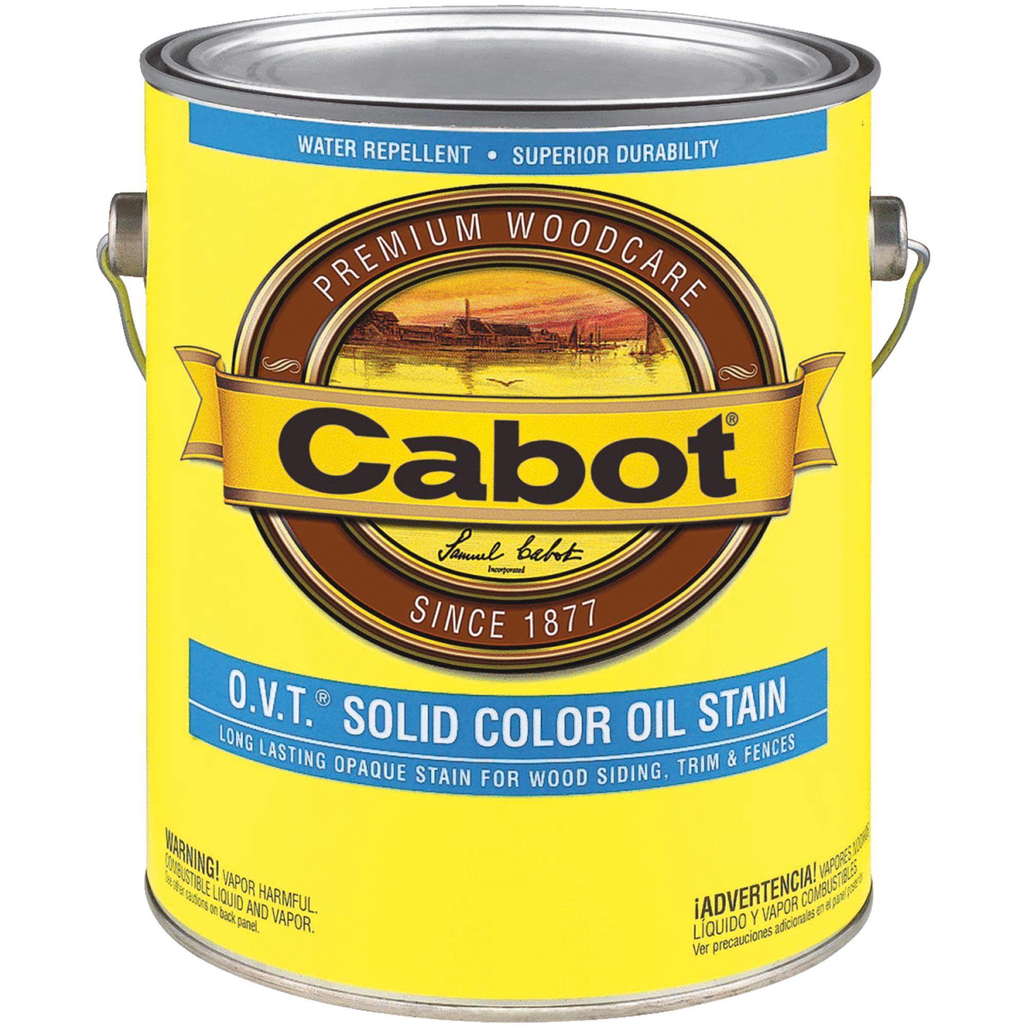 Cabot 16701 1 Gallon, White Base O.V.T. Solid Oil Stain, 250 Voc