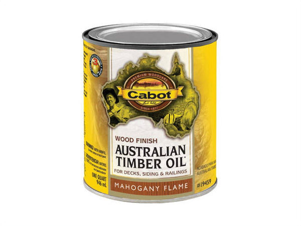 Cabot 1945905 Australian Timber Oil, Mahogany Flame, 1 Qt