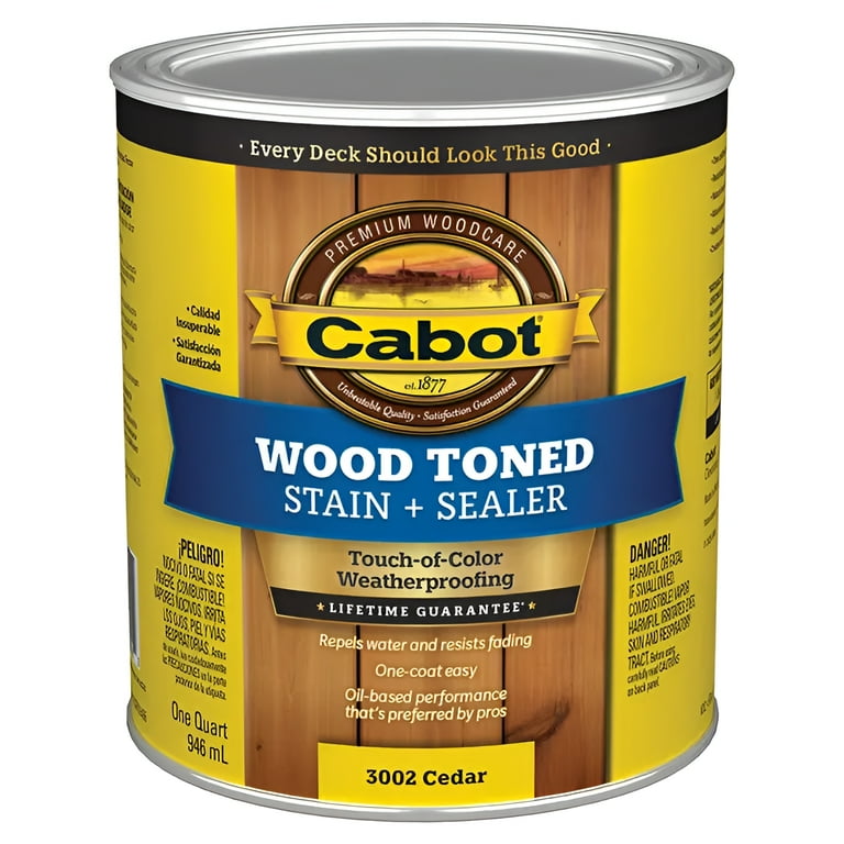 qt Cabot Stains 3002 Cedar Wood Toned Deck and Siding Stain