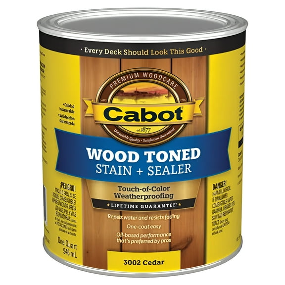 qt Cabot Stains 3002 Cedar Wood Toned Deck and Siding Stain
