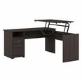 thumbnail image 1 of Cabot 60W 3 Position L Shaped Sit Stand Desk in Heather Gray - Engineered Wood, 1 of 7
