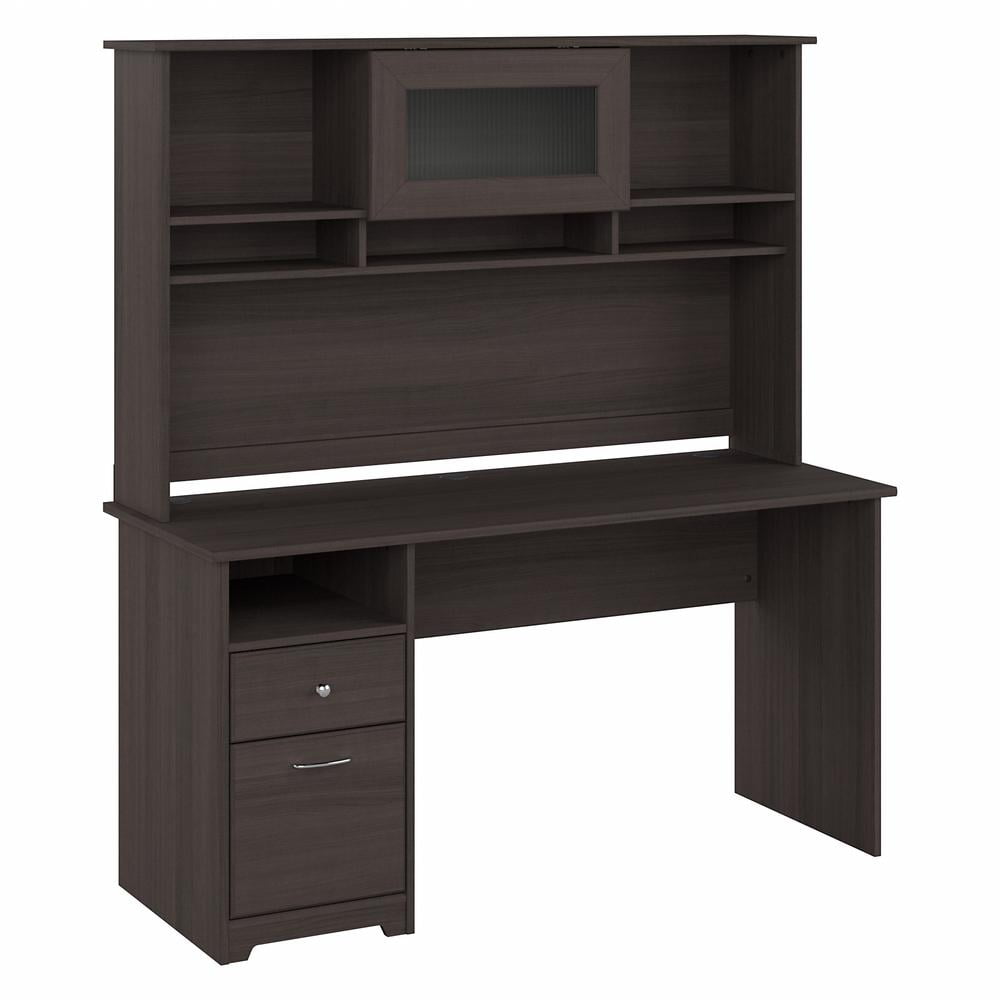 Bush Furniture Cabot 60W Office Desk with Hutch and Storage Drawers in
