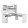thumbnail image 1 of Cabot 72W L Shaped Computer Desk with Hutch in White - Engineered Wood, 1 of 6