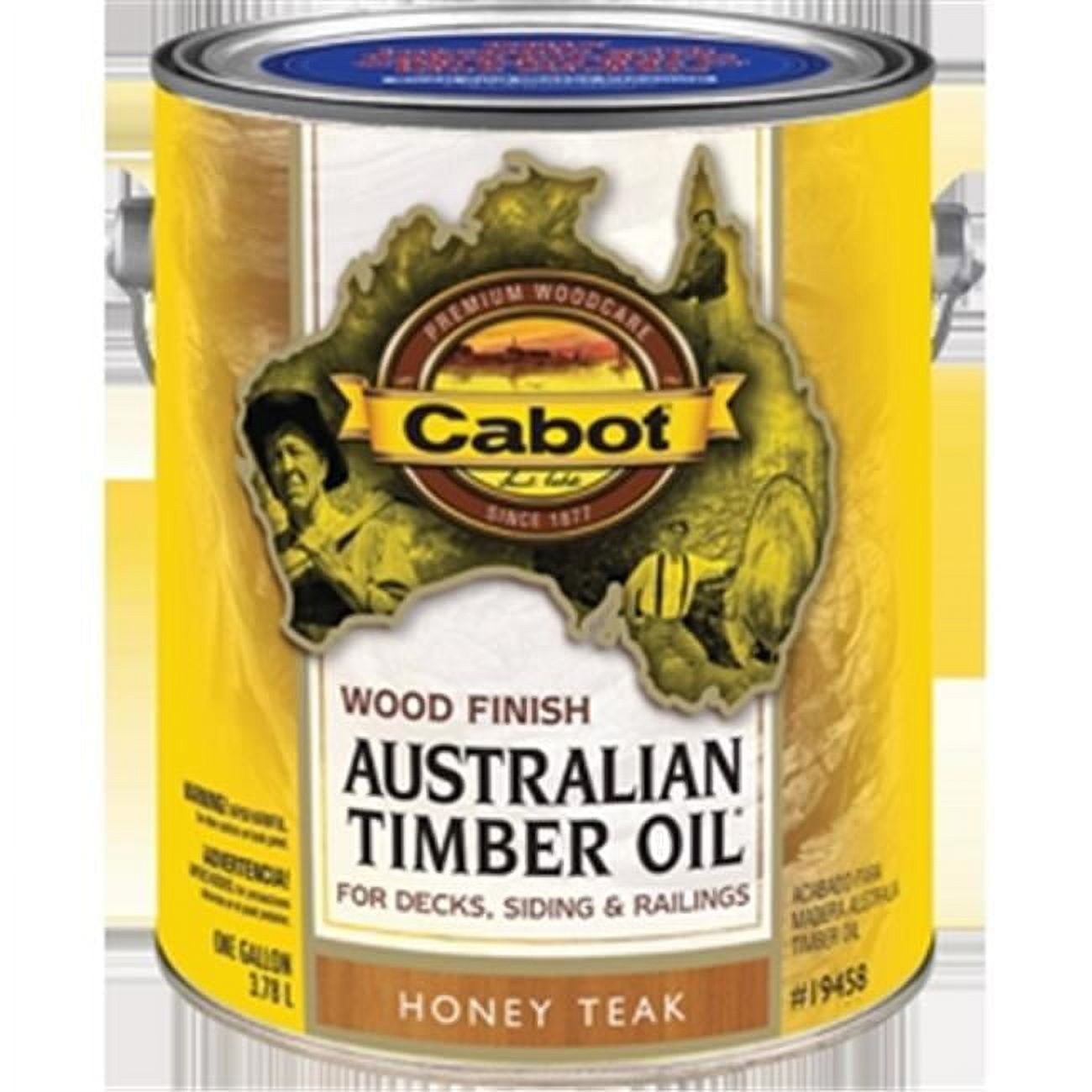 Cabot Australian Timber Oil Translucent Exterior Oil Finish, 3458 Honey Teak,  1 Qt. - Clark Devon Hardware