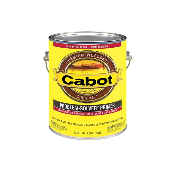 Cabot 140.0008511.007 Problem-Solver 140.000.007 Exterior Primer, Flat, White, 1 gal