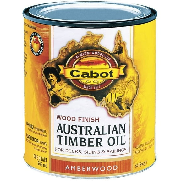 Cabot Australian Timber Oil Exterior Amberwood 1 Qt