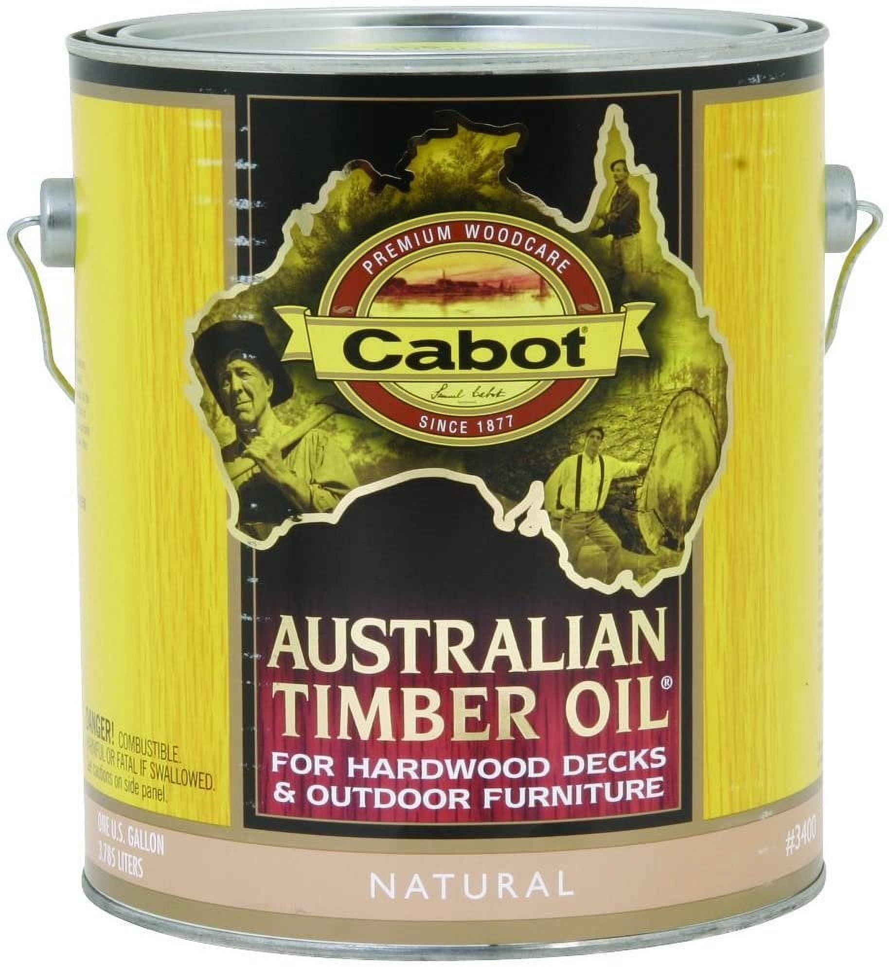 Jarrah Brown 1 Gal Australian Timber Oil for Premium Outdoor Wood