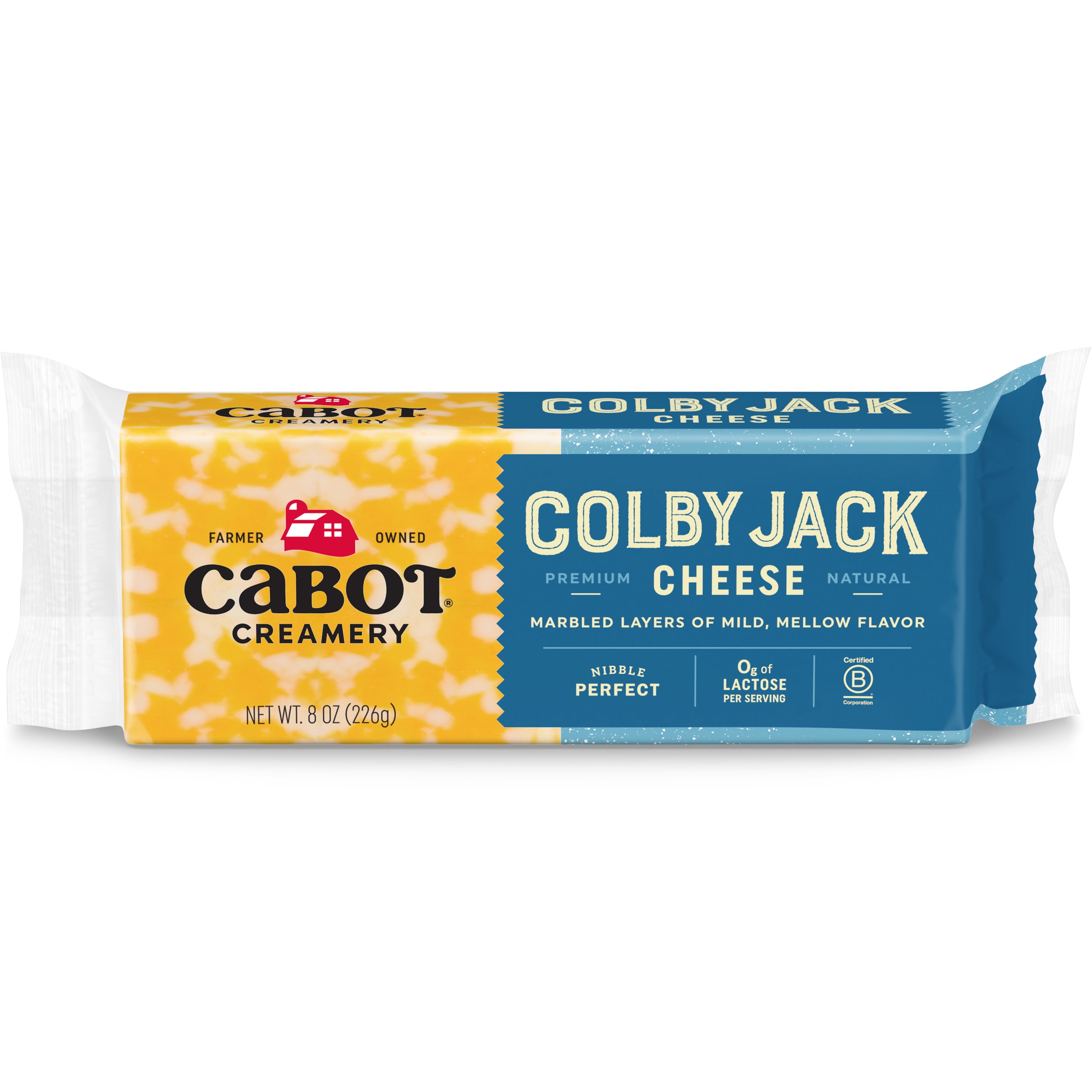 Cabot Creamery Bar Colby Jack Cheddar Cheese 8 oz