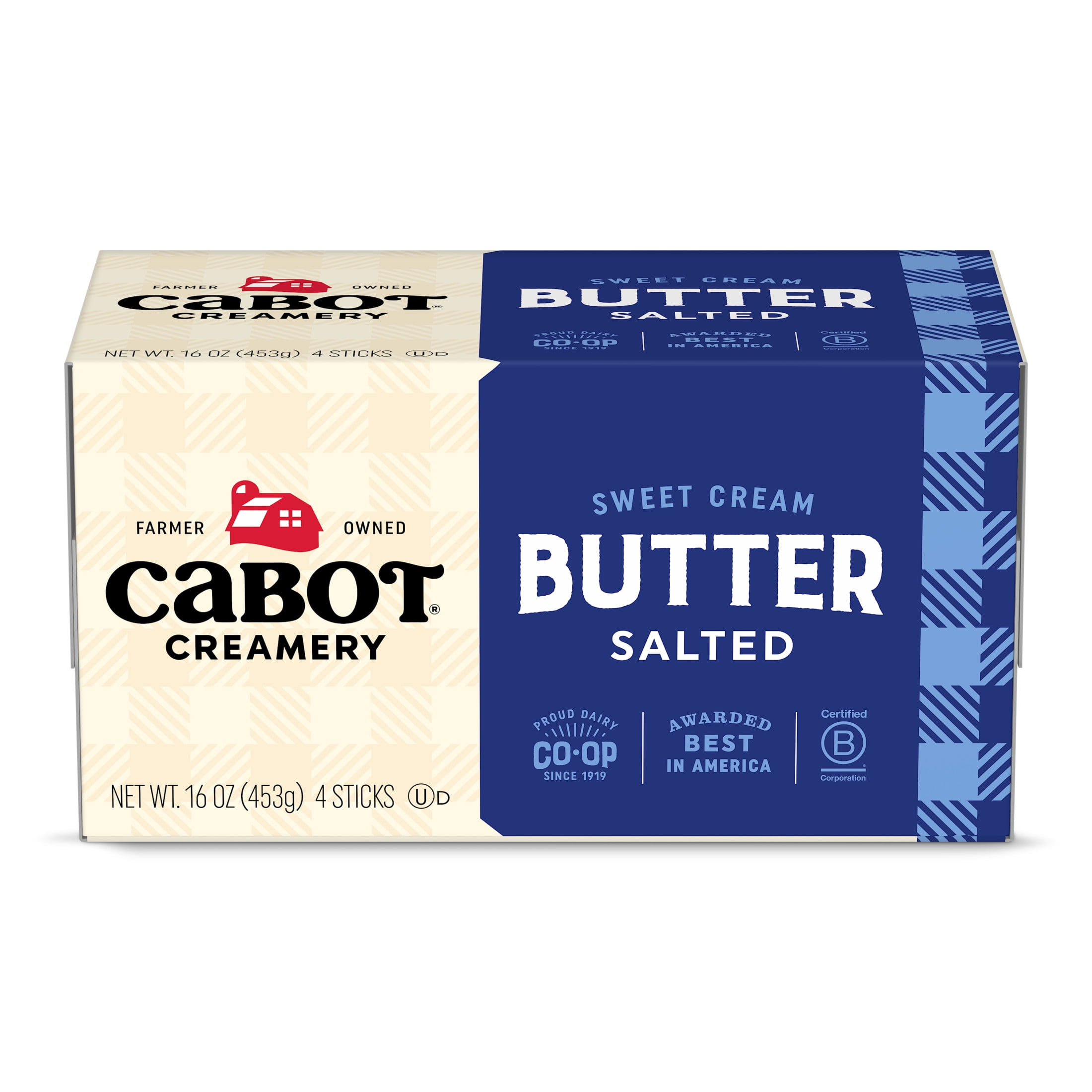 Cabot Creamery Salted Butter Sticks 1 lb (Refrigerated)