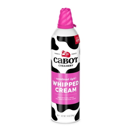 Cabot Creamery Whipped Cream 14 oz (Refrigerated Can)