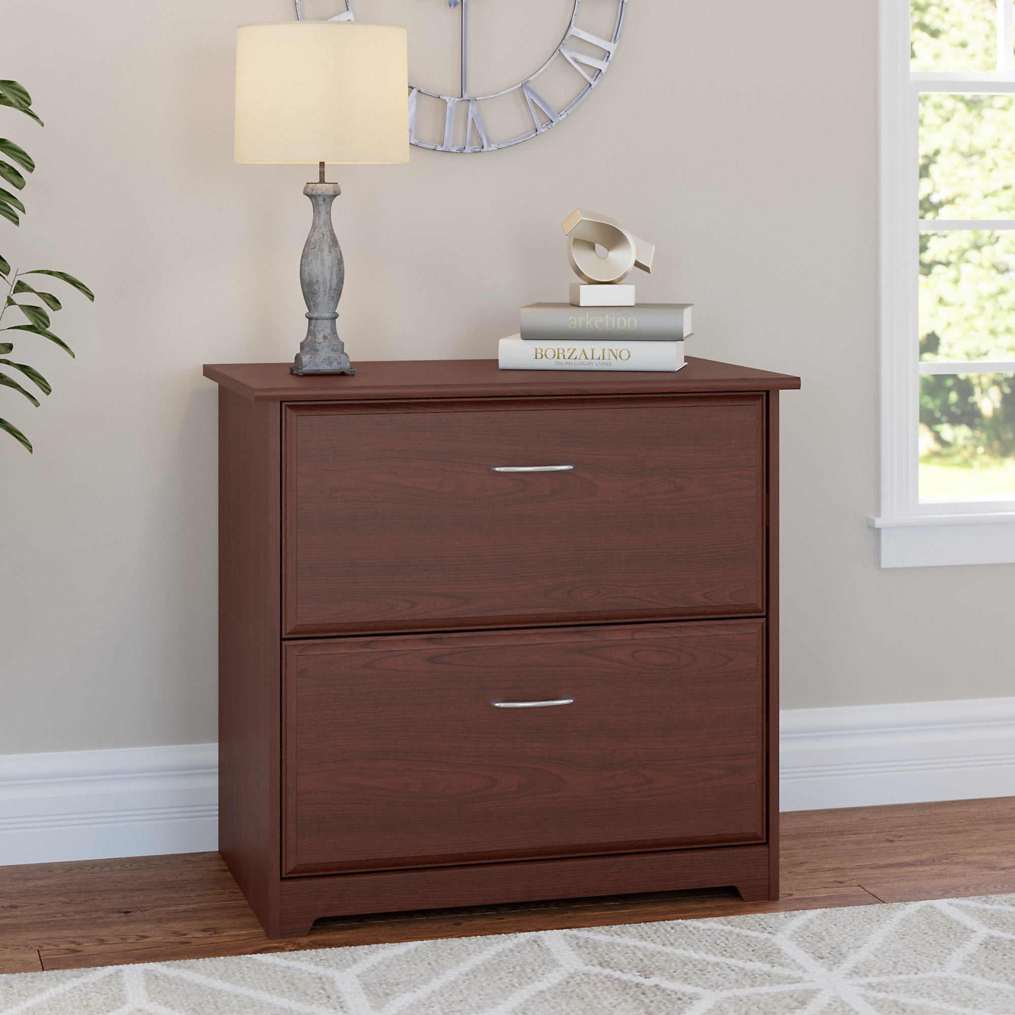 Cabot Modern 2 Drawer Lateral File in Harvest Cherry