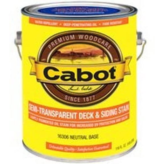Cabot Creamery Exterior Stain Oil-Based Semi-Transparent Neutral - 1 Gal White
