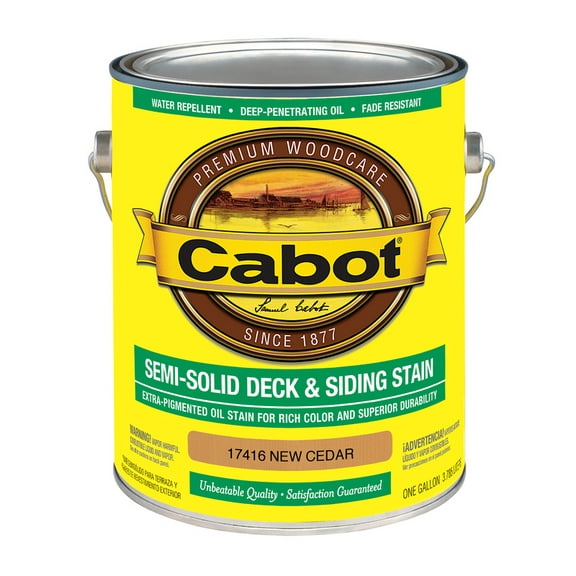Cabot Semi-Solid New Cedar Oil-Based Oil Stain and Sealer 1 gal.