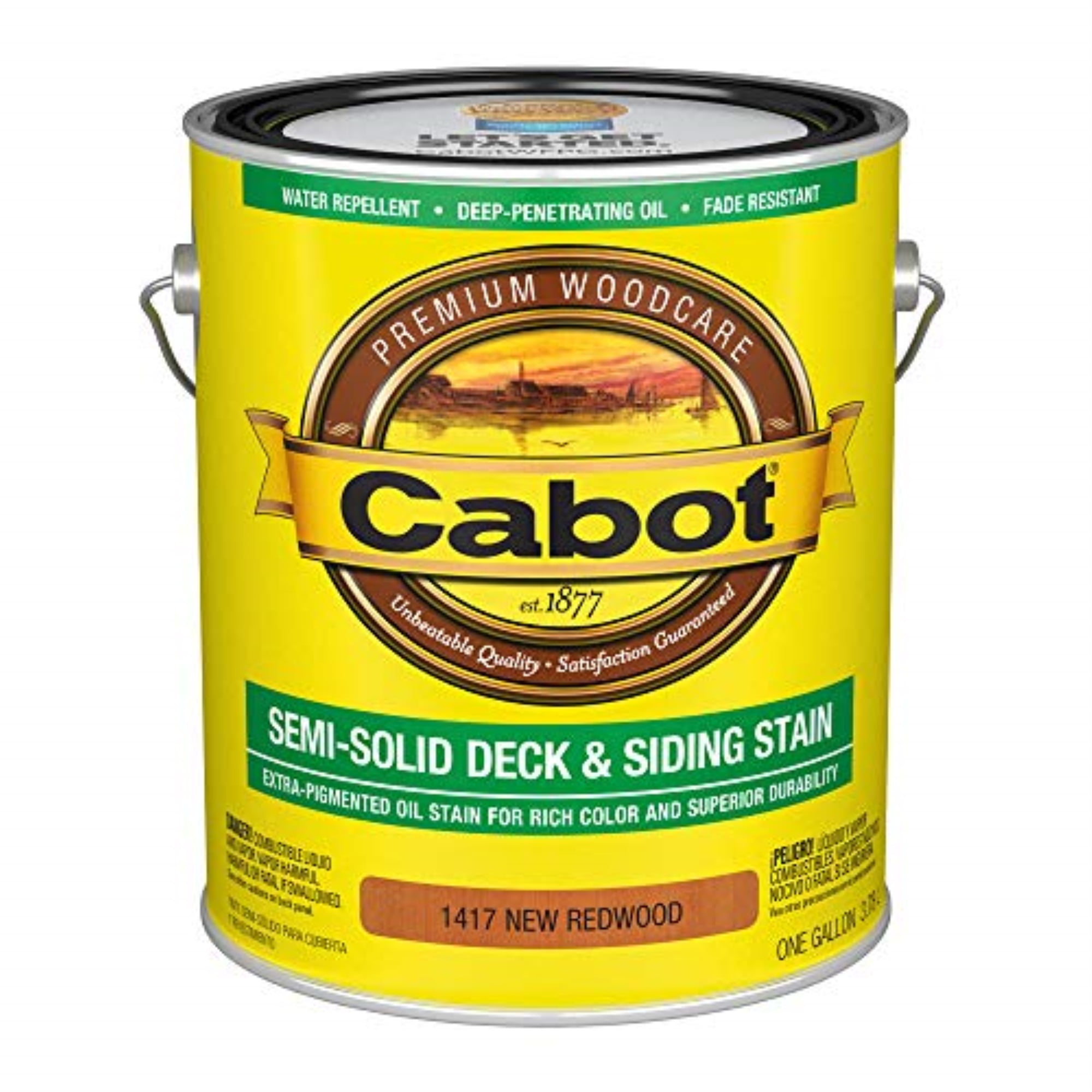 Cabot Semi-Solid Semi-Solid New Redwood Oil-Based Deck and Siding Stain