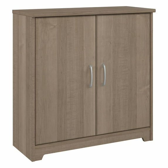 Cabot Small Entryway Cabinet with Doors in Ash Gray - Engineered Wood