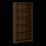 Cabot Tall 5 Shelf Bookcase in Modern Walnut - Engineered Wood