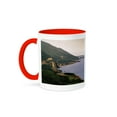 thumbnail image 1 of 3dRose, Cabot Trail, Cape Rouge, Cape Breton, Nova Scotia - CN07 WBI0021 - Walter Bibikow, 11oz Two-Tone Red Mug, 1 of 7
