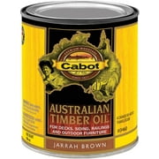 Cabot Creamery Cabot Transparent Jarrah Brown Oil-Based Australian Timber Oil - 1 Qt - Case of 4   Residential Use, Standard Application