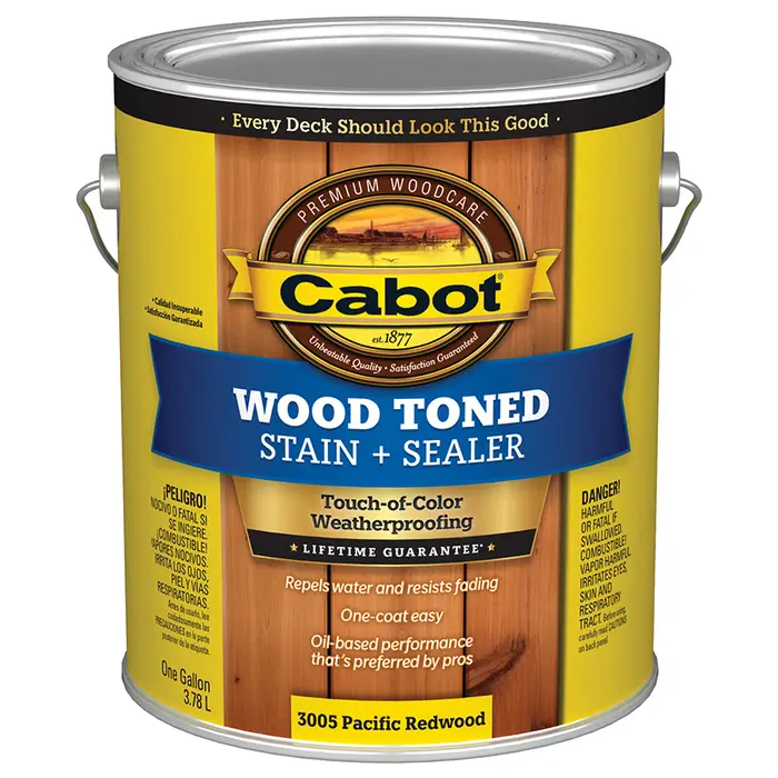 1 gal Cabot 3005 Pacific Redwood Wood Toned Deck & Siding Stain